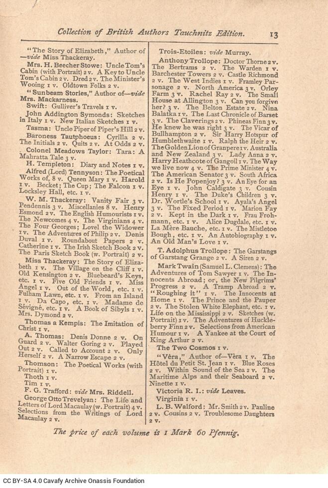 12 x 16.5 cm; [i]-vi p. + 310 p. + 15 appendix p., price of the book “1.60 M” on the spine of the book. P. [i] informatio